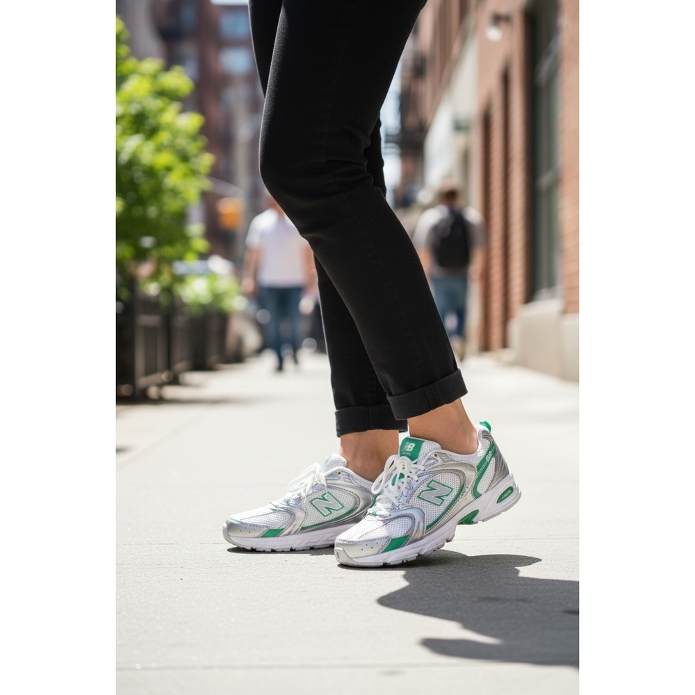 New Balance 530 Running Shoes Women Grey Green Size 9.5